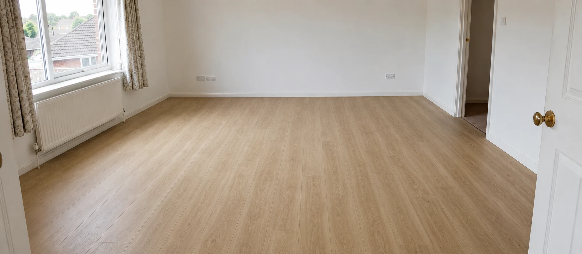 After: new LVT flooring installed