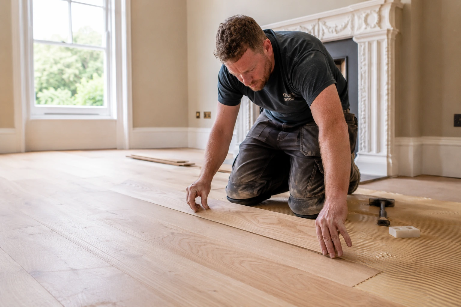 LVT fitted in hallway, Slough